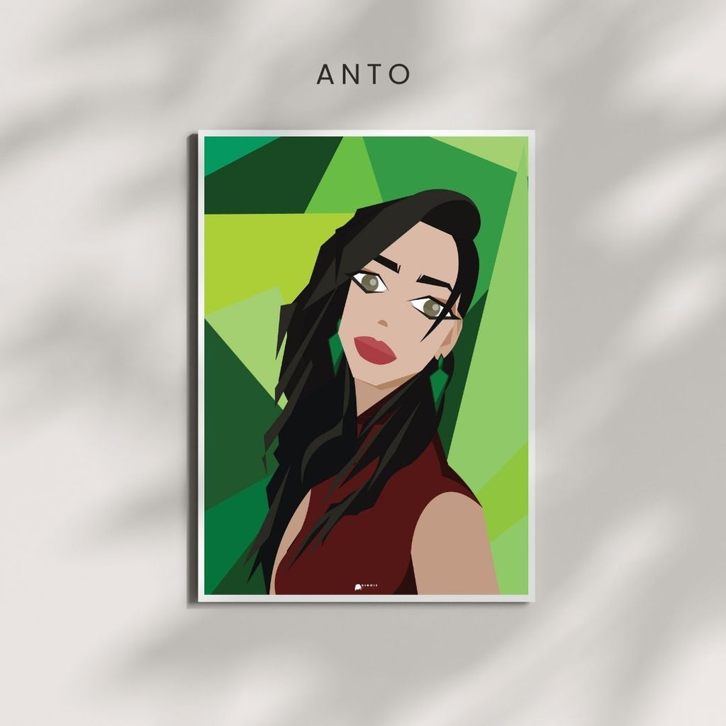 Anto Low Poly Illustrated Poster
