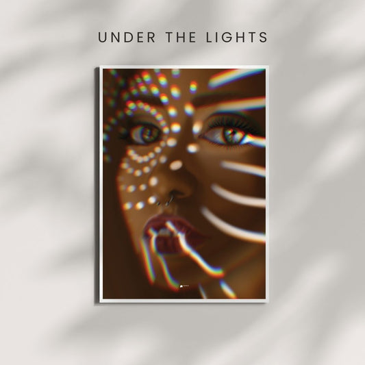 Under The Lights | Pixelated Digital Art Poster