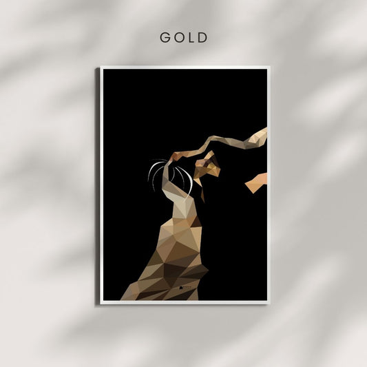 Gold | Cat Poster