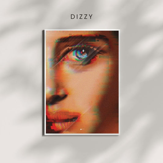 Dizzy | Pixelated Digital Art Poster