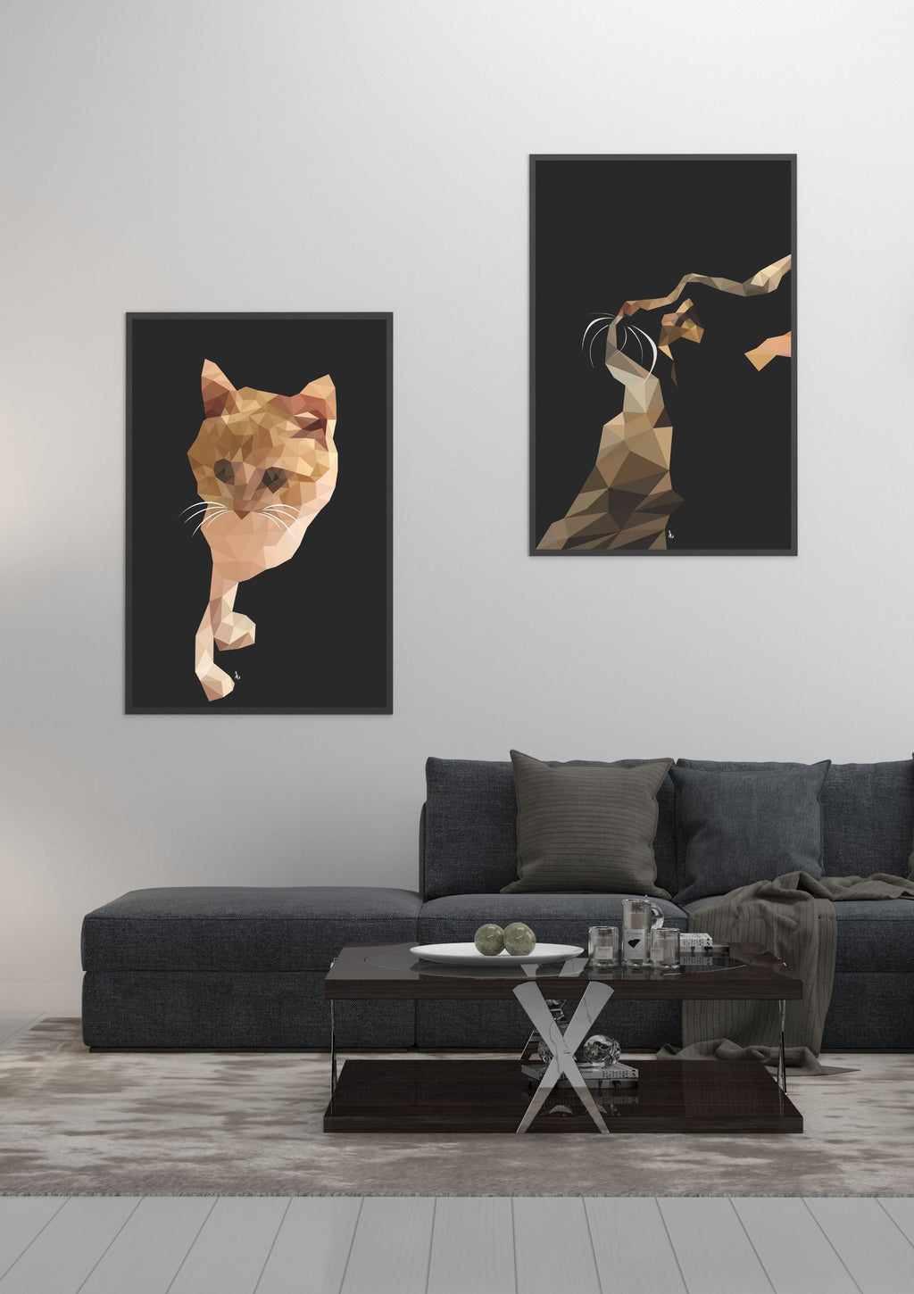 Cat Art Digital Bundle – Cute Cat Illustration Prints