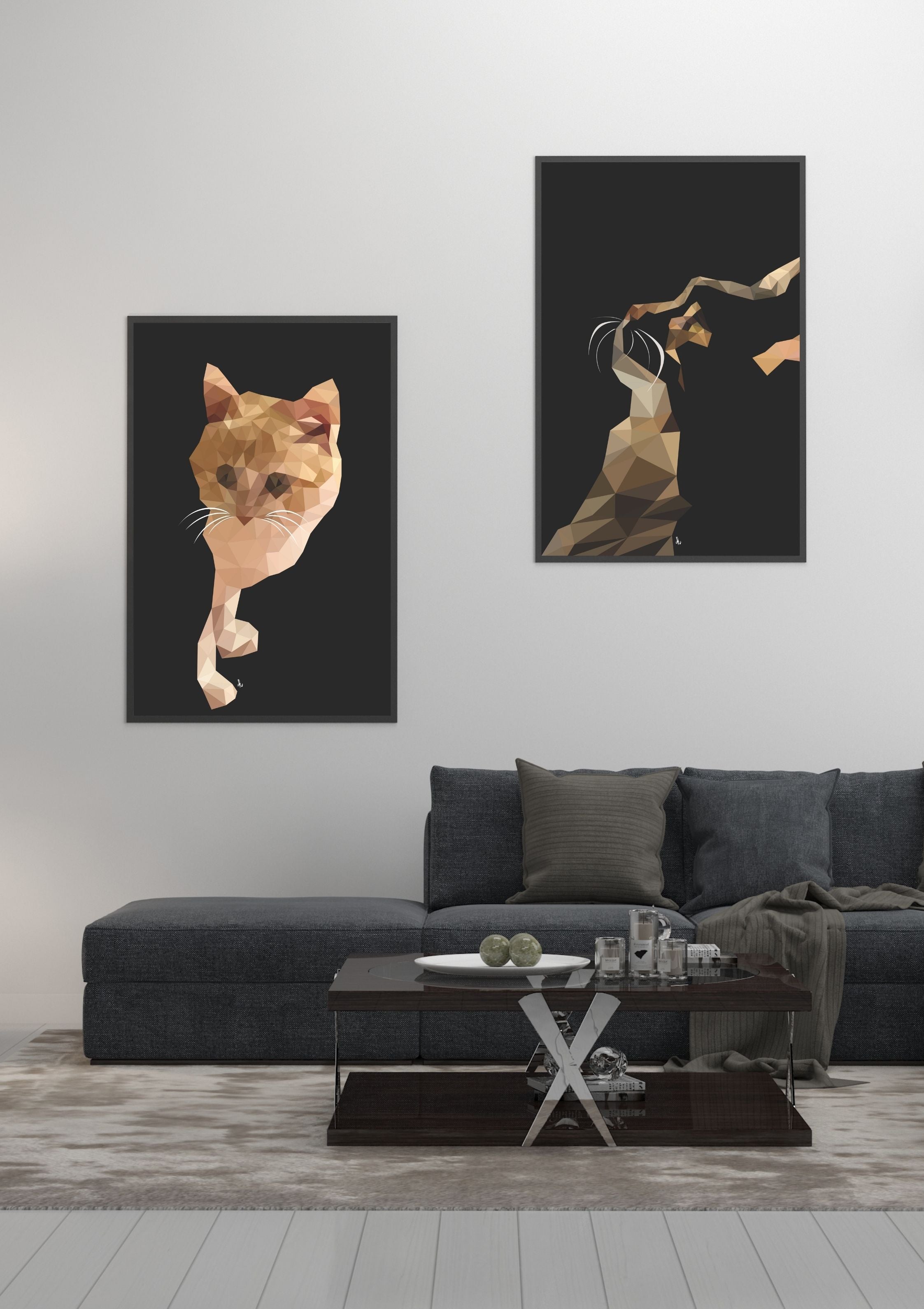 Cat Art Digital Bundle – Cute Cat Illustration Prints