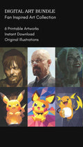 Fan-Inspired Art Digital Bundle – Character Illustration Collection