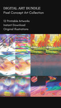 Pixel Concept Art Bundle – Retro Digital Illustration Collection