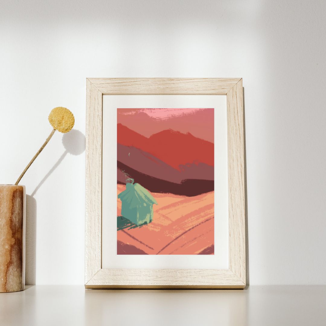 Colorful Nature Digital Art Bundle – Vibrant Nature Illustration Prints
