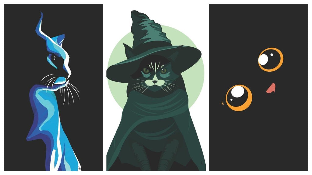 Cat Art Digital Bundle – Cute Cat Illustration Prints