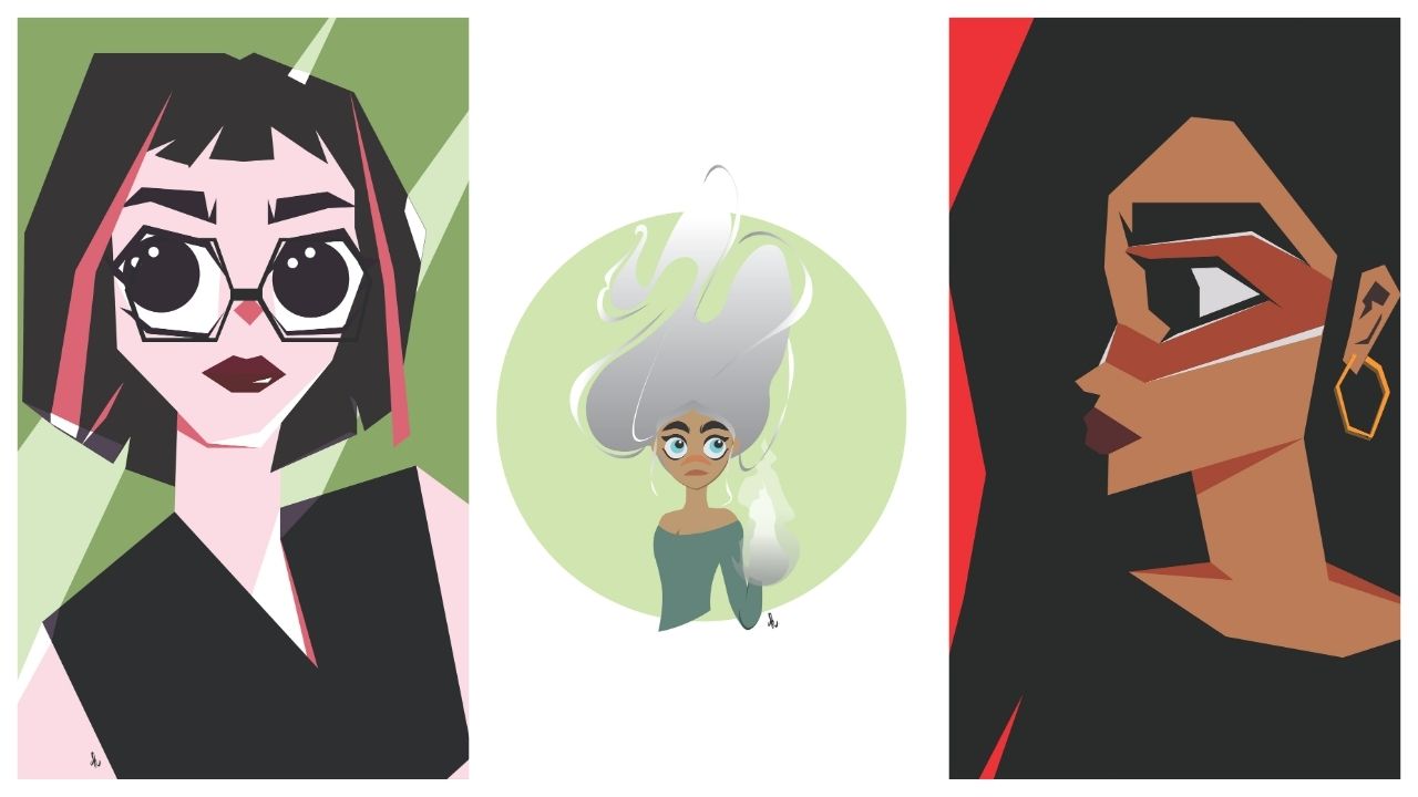 Girl Illustrations Digital Art Bundle – Character Art Prints