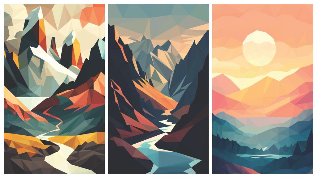 Colorful Nature Digital Art Bundle – Vibrant Nature Illustration Prints