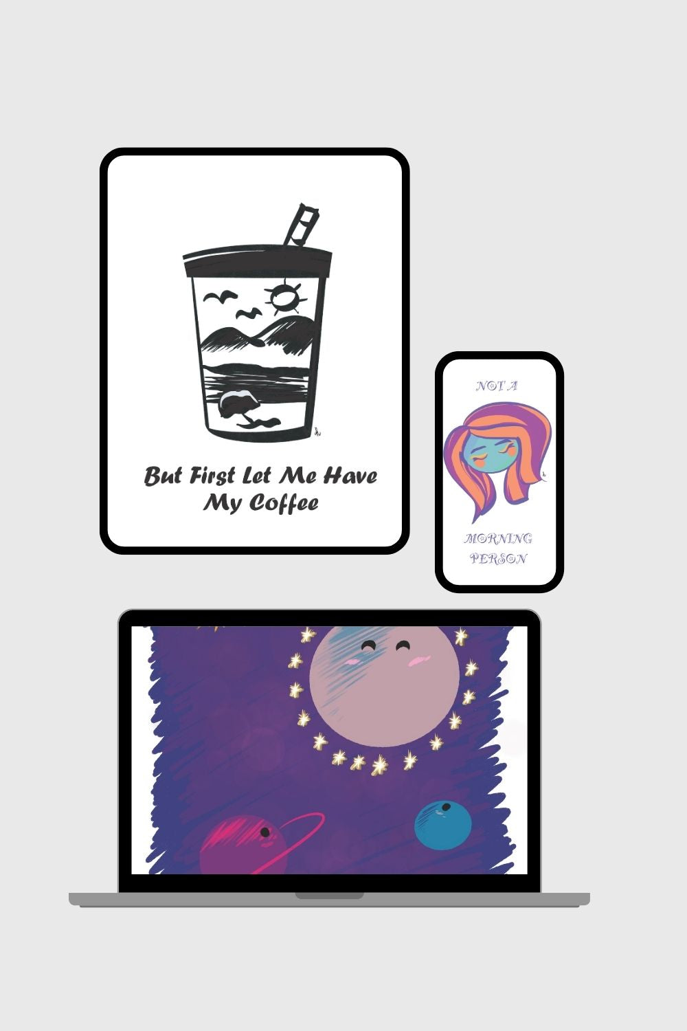 Cute Doodle Art Bundle – Playful Digital Illustration Collection